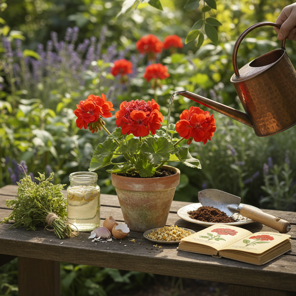 découvrez nos recettes de grand-mère efficaces pour entretenir et embellir vos géraniums naturellement. astuces simples et conseils pour des plantes en pleine santé toute l'année.