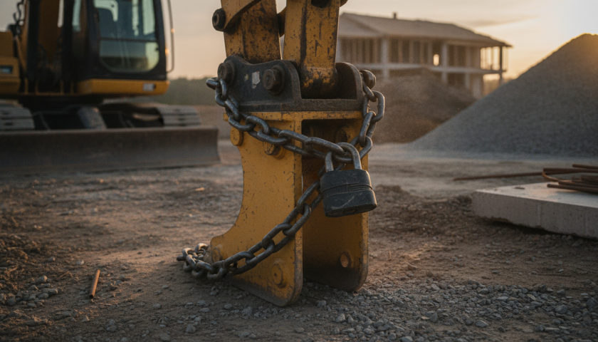 découvrez des conseils pratiques pour sécuriser l’attache manuelle de votre mini-pelle et prévenir le vol sur chantier efficacement.