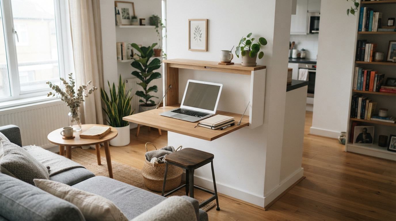 découvrez comment le bureau escamotable optimise l’espace tout en offrant un véritable confort de travail, même dans les petits intérieurs.